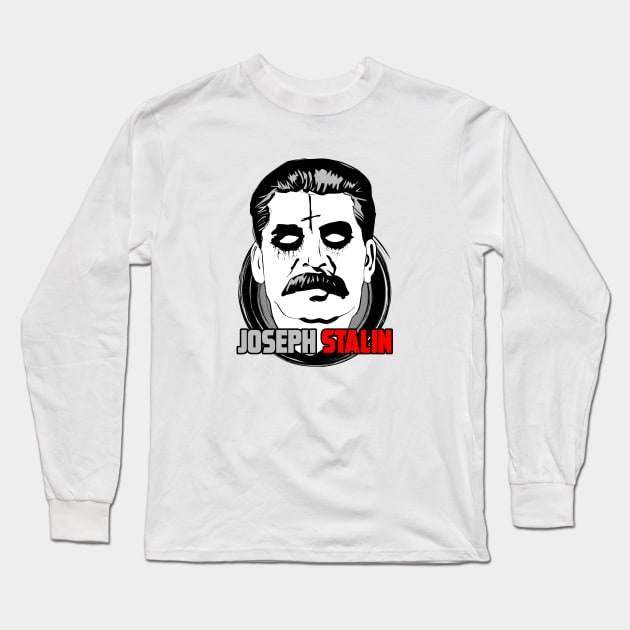 BLACK METAL STALIN Long Sleeve T-Shirt by theanomalius_merch